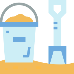 Sand bucket icon