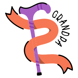 Walking stick sticker