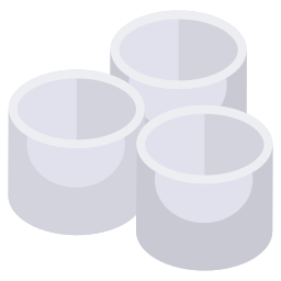 tubos de plastico icono