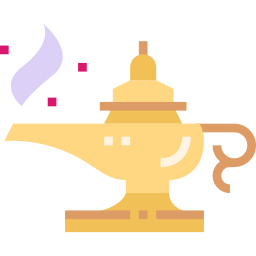 Lámpara mágica icono
