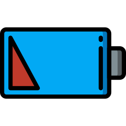 niedriger batteriestatus icon