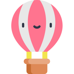 lucht hete ballon icoon