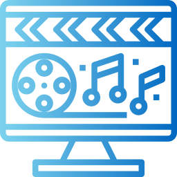 música y multimedia icono