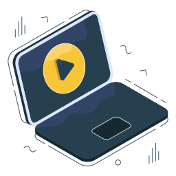 vídeo en línea icono