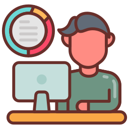 monitoreo de datos icono