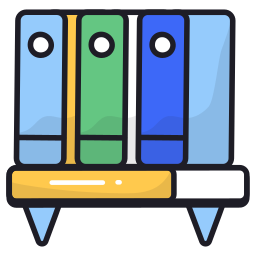 estante para libros icono