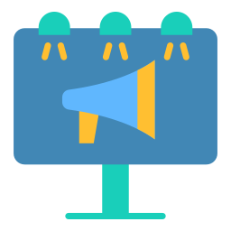 Outdoor advertising icon