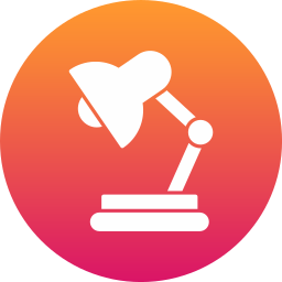 lámpara de escritorio icono
