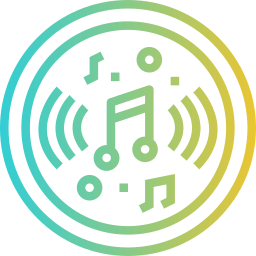 Música y multimedia icono