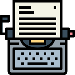 Máquina de escribir icono