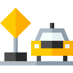 Parada de taxi icono