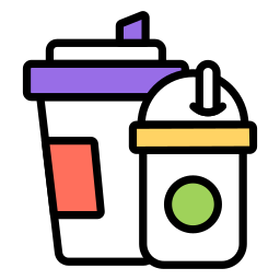 bebida para llevar icono