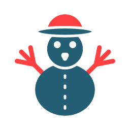 muñeco de nieve icono