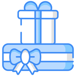 cajas de regalo icono
