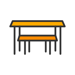 mesa de picnic icono