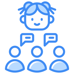 estudio en grupo icono