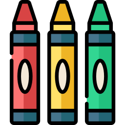 Lápices de color icono