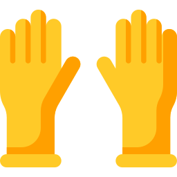 Guantes de limpieza icono