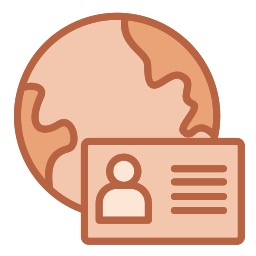 dirección global icono