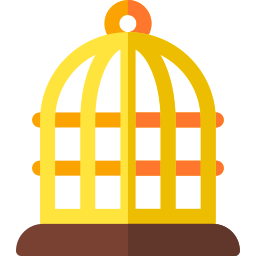 cage à oiseaux Icône