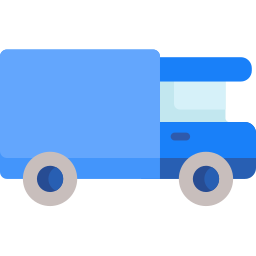 Camión de reparto icono