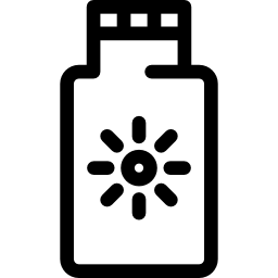 protezione solare icona