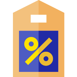 Etiqueta del precio icono