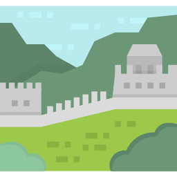 Gran muralla china icono