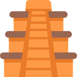Chichen itza pyramid icon