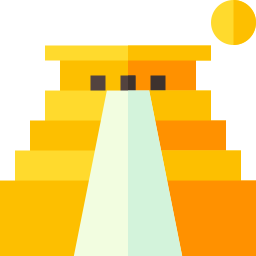 Chichen itza pyramid icon