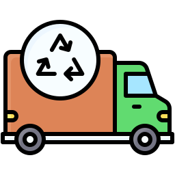 Garbage truck icon