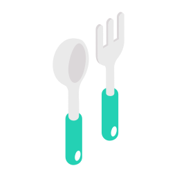 cuchara y tenedor icono