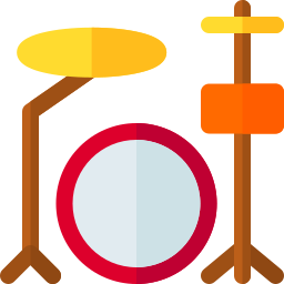 Conjunto de tambores Ícone