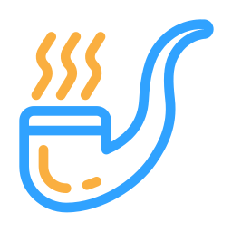 Cigar pipe icon