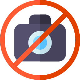 No hacer fotos icono