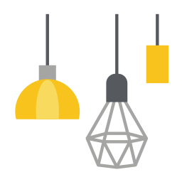 Roof lamp icon