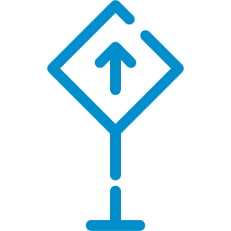 Road sign icon