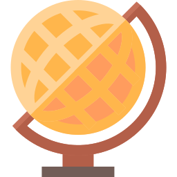 Earth globe icon