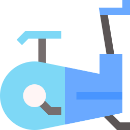 Bicicleta estática icono