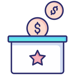 recaudación de fondos icono