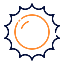 luz de sol icono