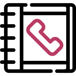 directorio telefónico icono