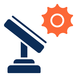 célula solar icono
