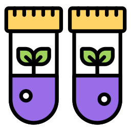 tubo botánico icono