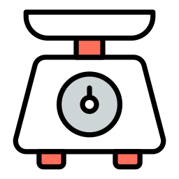 báscula de cocina icono