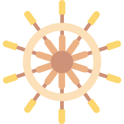 rueda de la nave icono