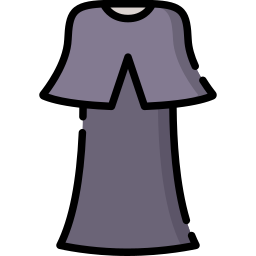 Vestido negro icono