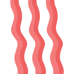 Bacon strips icon