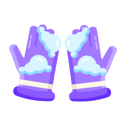 guantes de la mano icono