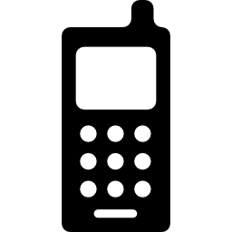 Vintage Cellphone with antenna icon